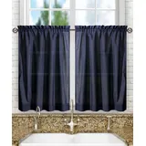 Ellis Vorhang Stacey Ballon Querbehang, Navy, 56 x 36 Tiers