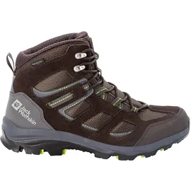 Jack Wolfskin Vojo 3 Texapore Mid Herren Dark Brown/Lime 47,5
