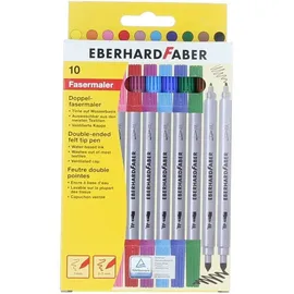 Eberhard Faber 550010 - Doppelfasermaler 10er Kartonetui