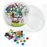 Rayher Soft Glas Mosaik Mix 1x1cm Mosaik 500g