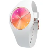 ICE-Watch - ICE sunset California - Weiße Damenuhr mit Silikonarmband - 015750 (Medium)