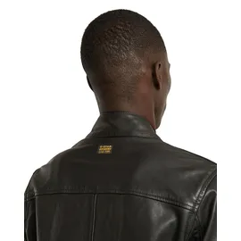 G-Star Biker Lederjacke Schwarz/Petrol S