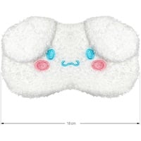 Schlafmaske flauschiger Hase weiß Schlaf Accessoire Tier Augen Maske Schutz Tiermaske Schlafhilfe für Reisen