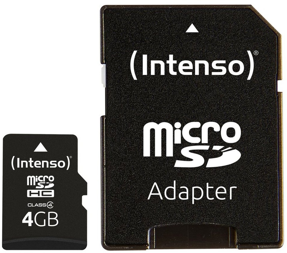 Intenso microSDHC 4 GB Speicherkarte