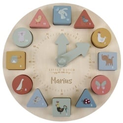 Puzzle-Uhr Holz | Little Dutch