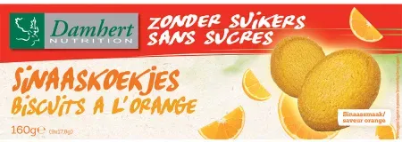 Damhert Zuckerfrei Orangenkekse 160g