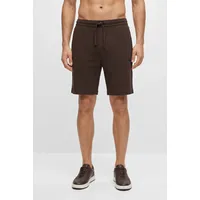 Boss Pyjamashorts Waffle Shorts Schwarz/Braun XL