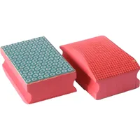 TECMIX DIAMANT-HANDSCHLEIFPAD-SET Bestehend Aus K50-GRÜN, K100-SCHWARZ, K200- ROT -