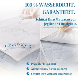 procave Matratzenschoner wasserdicht 90 x 200 cm weiß