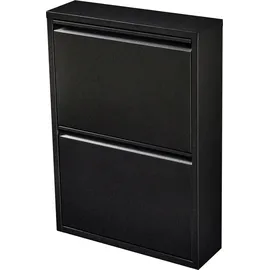 [en.casa] Sokndal 50 x 71 x 15 cm schwarz / schwarz