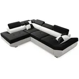 Sonstige Verlage Eckcouch Schwarz 2-Sitzer