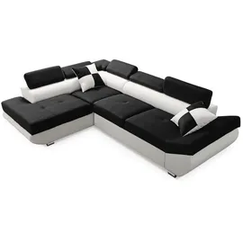 Sonstige Verlage Eckcouch Schwarz 2-Sitzer
