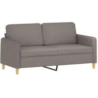 vidaXL 2-Sitzer-Sofa Taupe 140 cm Stoff