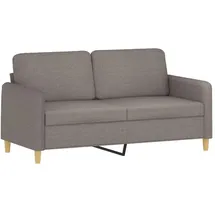 vidaXL 2-Sitzer-Sofa Taupe 140 cm Stoff