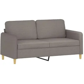 vidaXL 2-Sitzer-Sofa Taupe 140 cm Stoff