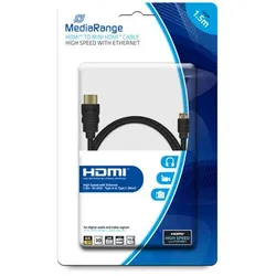 MEDIARANGE HDMI mit Ethernetkabel - HDMI (S)
