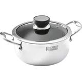 HENSSLERS HSN Kochtopf Edelstahl 2,8L 20cm