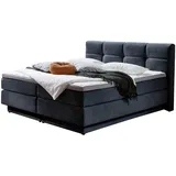 Roller Boxspringbett 180 x 200 cm H2/H3 Blau