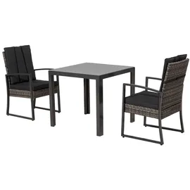 Primaster Toro Dining Sessel 56,5 x 62 x 92 cm braco braun inkl. Kissen MG21-S1-703