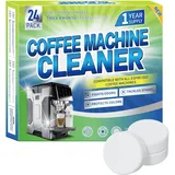 Entkalker-Tabletten für Kaffeemaschinen, 24 Stück, kompatibel mit Nespresso, Keurig, Ninja, Delonghi, Miele, Kaffeemaschine, Entkalkungs- und Reinigungstabletten