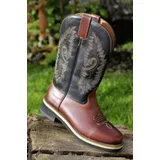 HKM 4526 Westernstiefel Softy cow, Cowboystiefel Western Cowboy, Echtleder, Braun, 43