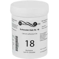 HOMOEOPATHIEFUCHS Schüssler-Salz Nummer 18 Calcium sulfuratum D6 Biochemie 1000 St Tabletten