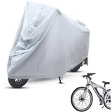 Barlone Fahrradabdeckung Wasserdicht, 210D Oxford-Gewebe Fahrradgarage Wetterfest, Anti-Staub UV Fahrrad Abdeckplane, 180 x 120 cm Fahrrad Regenschutz, Fahrrad Garage Outdoor Schnee Sonnenschutz