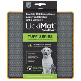 Lickimat Soother Leckerlimatte, Tuff, für Hunde, orangefarben