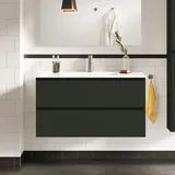 Evineo ineo2 Unterschrank B: 100 cm, 2 Auszüge, mit Griffmulde, für evineo ineo2 Waschtisch,, BE0702GR,