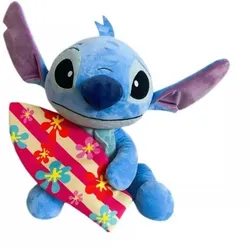 Stitch: Plüschfigur mit Surfbrett - 50 cm