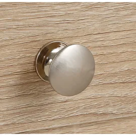 otto home HOME "Binz, Wäscheschrank, Mehrzweckschrank, skandinavischer Landhausstil", weiß (weiß, eichefarben), B:84cm H:130cm T:35cm, FSC-zertifizierter Holzwerkstoff, MDF, Spanplatte, Schränke, Drehtürenschrank, viele Stauraummöglichkeiten, Metallgriffe, Türen