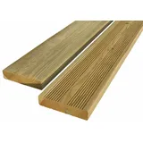 Plus Außentreppe Kiefer/Feuerverzinkt 7 Stufen 180 cm breit