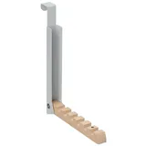 relaxdays Türhaken 10 x Klapphaken grau braun|grau