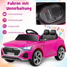 Costway Audi SQ8 Kinder Elektroauto 12V schwarz (nicht verfügbar)