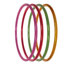 Hoopomania Kinder Hula Hoop Reifen mit Sternen Muster, Ø80cm, Grün