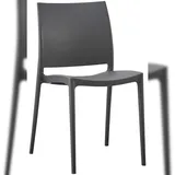 CLP Gartenstuhl Meton 42 x 42 x 81 cm dunkelgrau