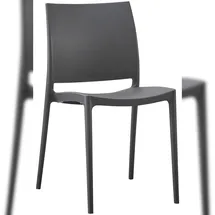 CLP Gartenstuhl Meton 42 x 42 x 81 cm dunkelgrau