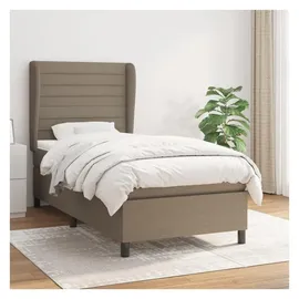 vidaXL Boxspringbett 100 x 200 cm Taupe
