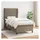 vidaXL Boxspringbett 100 x 200 cm Taupe