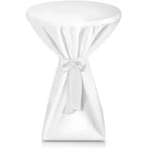 Beautissu Stehtischhusse Premium Weiß Ø 80 cm