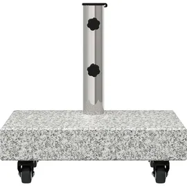 vidaXL Schirmständer Granit 45 x 25 x 45 cm Grau