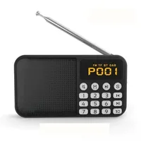 yozhiqu Digitales tragbares UKW/DAB-Radio, Bluetooth MP3-Multifunktionsplayer Digitalradio (DAB) schwarz