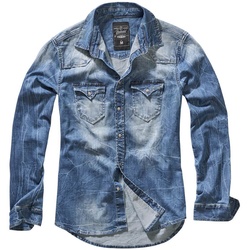 Brandit Riley Denim Hemd, blau, Größe 3XL für Männer