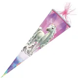 NESTLER Tradition in Emotion Schultüte Einhorn Märchenwald 85,0 cm mehrfarbig
