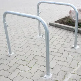 Trutzholm Fahrradanlehnbügel 115 x 99 cm Stahl feuerverzinkt Ø 49 mm Grau