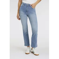 7/8-Jeans RICHROYAL, Damen, Gr. 29, Länge 34, blau (denim blau), Denim/Jeans, Obermaterial: 92% Baumwolle, 6% Elastomultiester, 2% Elasthan, feminin, Jeans, leicht gewaschene Optik, verkürzte Form