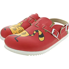 Birkenstock Clog Kay Superlauf, Birko-Flor, Cat Red, schmal, Größe 41