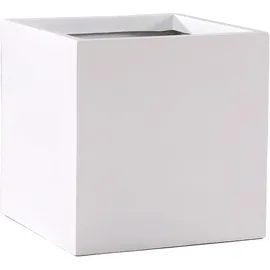 Vivanno Pflanzkübel Block 50 x 50 x 50 cm weiß