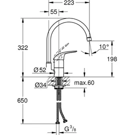 Grohe Euroeco chrom 32752000