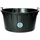 S+W Spezialkübel oval, schwarz 90 L